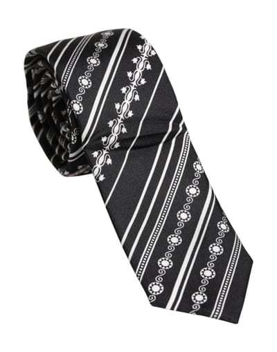 Zijde Stropdas Geometrisch Patroon