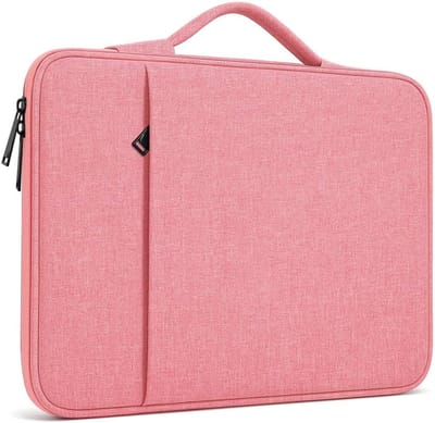Laptop Tas voor MacBook Air 2025-2022 en iPad Pro 13" - Waterdichte Multifunctionele Draagtas voor Reizen (Roze) - Bescherming, Stijl en Functionaliteit