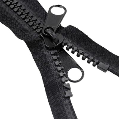 Ritssluiting 3 stuks 4 meter 10# Hars Ritsen Open Enkel/Dubbele Sliders Rits voor DIY Naaien Accessoires (A, 90 cm)