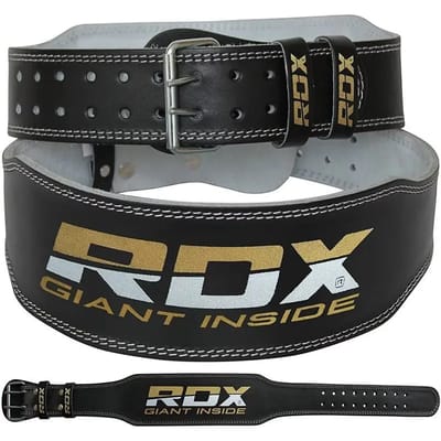 Lederen gewichthefriem RDX 4"