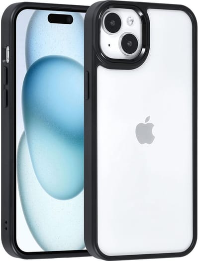 UNIQAccessory iPhone 15 & 14 Plus Backcover hoesje - Zwart