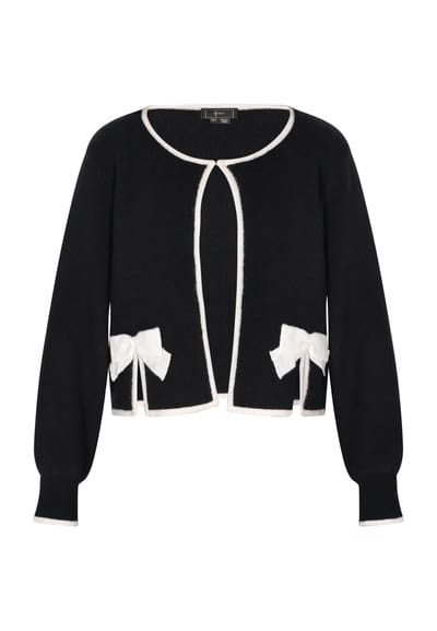 Faina Vest Dames zwart wit