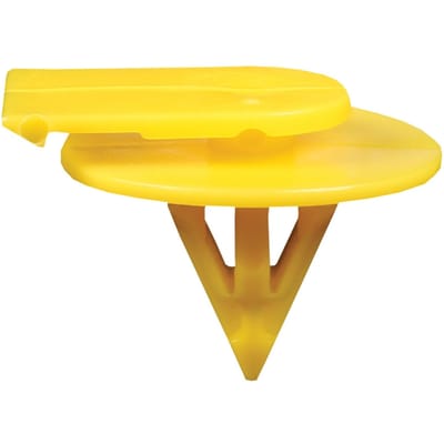 BCF744 Lot de 10 clips en plastique pour Mini Cooper OEM: 51717127743 (Couleur jaune)