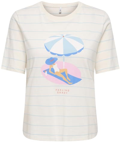 ONLY - ONLBONE NEW S/S O-NECK TOP BOX JRS Dames T-shirt