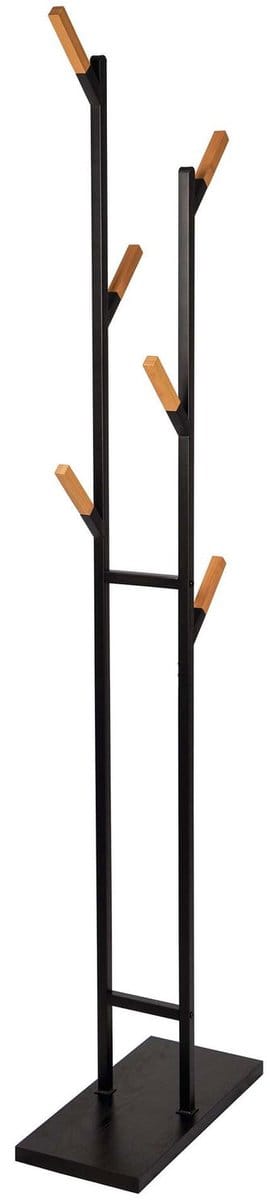Maul Staande kapstok 9386090 Aantal haken: 6 (b x h x d) 23 x 183 x 48 cm Staal, Hout Zwart, Bruin 1 stuk(s)
