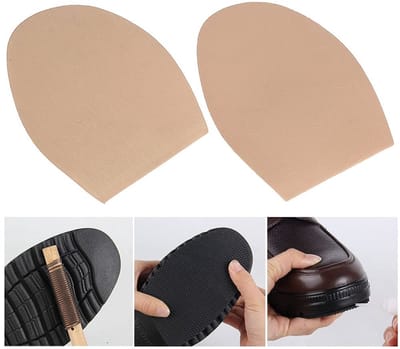 Dailygoods- Halfzolen Lichtgewicht - Antislip Beschermers - Schoenzolen Reparatie - Slijtvaste Rubber - Ultradun 1-1,2 mm - Voor Leren Schoenen