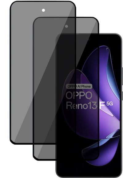 2x TechNow Privé Screenprotector geschikt voor OPPO Reno 13 F / FS - Privacy Beschermglas - Privacy Proteqt+