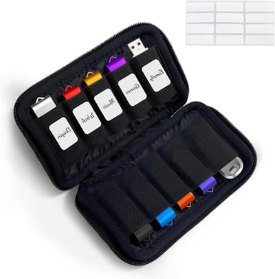 Elektronische Organizer voor Opladers en Kabels, Waterdichte Tas met 10 Vakken voor USB Kabels en Accessoires