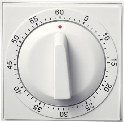 Westmark Timer, Mechanisch, Voor 60 min, Retro-look, Kunststof, Retro, Wit/zwart, 10982260