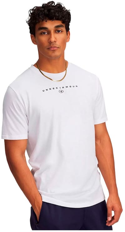Under Armour Stacked Logo T-shirt Met Korte Mouwen Wit XL Man