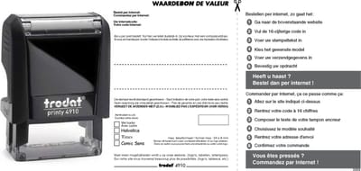 Trodat Printy 4910 met waardebon
