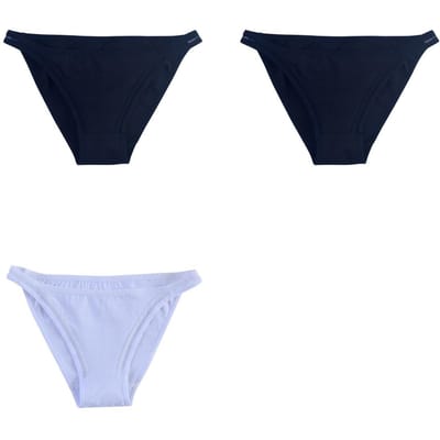 3 Stuks/Set Katoenen Slipjes Dames Lage Taille Slips Vrouwelijk Ondergoed Sexy Lingerie Comfortabele Braziliaanse Slipjes Ademend Ondergoed M-XL L&3PCS white