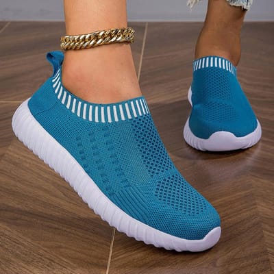 Zomer Casual Dames Sportschoenen Mode Zachte Zool Ademend Platte Schoenen voor Dames Sneakers Comfort Tenis Hardlopen Wandelschoenen 43 brown