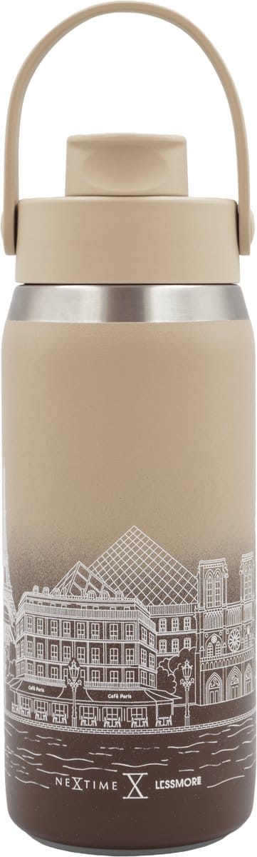 Thermische fles 473 ml (16oz)-95% gerecycled roestvrij staal-Chocoladebruin 'Skyline Bottle PAR 16'