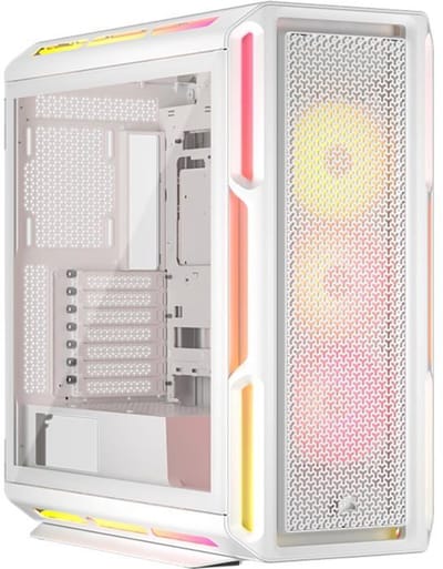 ATX PC-behuizing - CORSAIR - 5000T LX RGB - 3 LX120 RGB-ventilatoren - Aurora RGB-verlichting - Wit