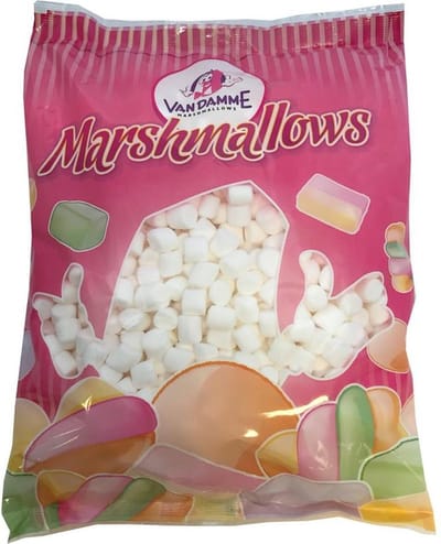1kg witte mini-marshmallows VanDamme