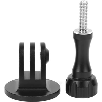 Adaptateur pour caméra d'action GoPro avec écrou, base d'installation de montage en alliage d'aluminium gray