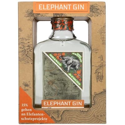 Elephant Gin Orange & Cocoa 40% Vol. 0,5l in geschenkverpakking