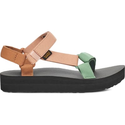 Teva W Midform Universal - Dames Sandalen - Zwart/Oranje/Roze - Maat 38