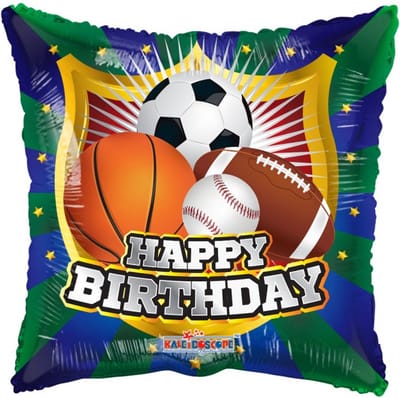 Helium Ballon Happy Birthday voetbal