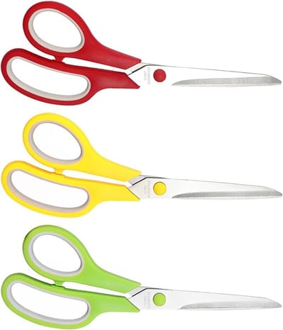 Multifunctionele Scharen van 20 cm met Ultra Scherpe Bladen en Comfort Grip Handvatten voor School, Thuis, Kantoor en Creatieve Klussen