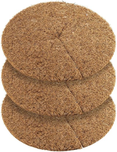Kokos Mulchschijven - Potafdekking Plantenmat - Winterbescherming Tuin - 100% Natuurlijke Vezels - 60 cm 3 Stuks