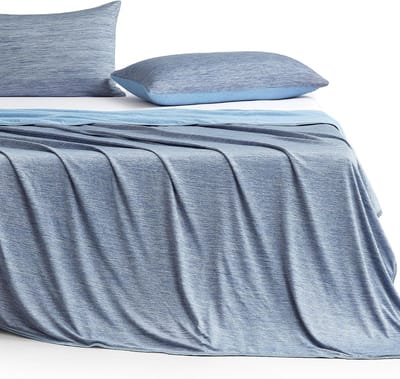 VHV - Koeldeken - Zomerdeken - Zelfkoelende deken - Plaid - Ademend - Lichtgewicht - Voor warme slapers - Tegen nachtzweten - Voor slaapkamer en bank - 100*150cm - Blauw