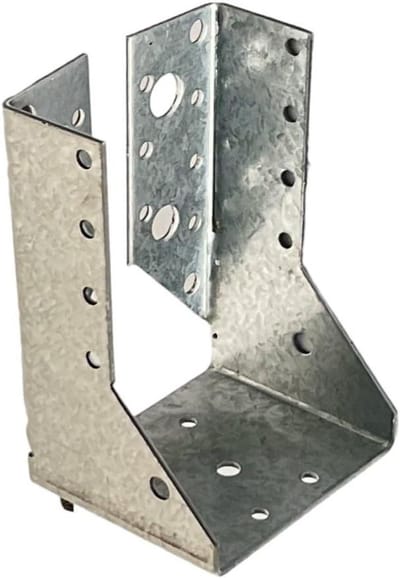 Balkenschoen - Houtverbinder - Bouwprojecten - Hoge belastbaarheid - 70 x 125 mm - Metallic