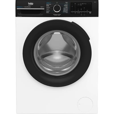 Beko BM3WFU4861B wasmachine Voorlader 8 kg 1600 RPM Zwart, Wit
