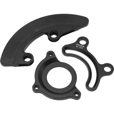 Guide-chaîne de vélo CG15 Alliage d'aluminium Guide-chaîne Stabilisateur de plateau unique pour VTT black