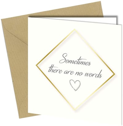 Dailygoods - Sympathie Kaarten Condoleance - Unieke Rouwkaarten voor Verlies