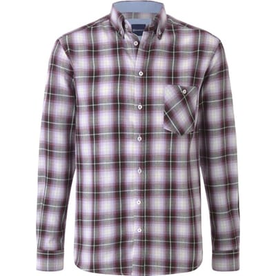 Babista herren Overhemd - 39/40 - lila - Plus Size