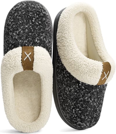Pantoffels Dames - Sloffen - Maat 40/41 - Zwart - Anti-slip - Comfeet