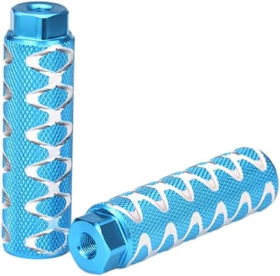Fiets Voetsteunen - Fiets Pegs - BMX Accessoires - Hoge Sterkte Aluminium - 100 x 28 mm - Blauw