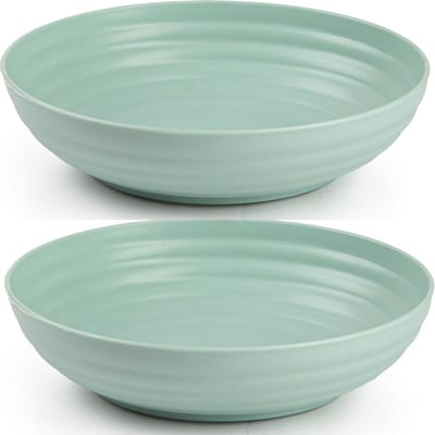 Plasticforte Kommetjes/schaaltjes - 8x - dessert/ontbijt - kunststof - D22 x 5.5 cm - mintgroen