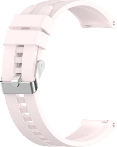 Siliconen bandje - geschikt voor Amazfit Bip 6 / Bip 5 / GTR 3 (Pro) / GTR 4 / GTR 2 / GTR 2E / GTR 47 mm / Stratos 2 / 3 / Pace / Balance (2) - zwart - lichtroze