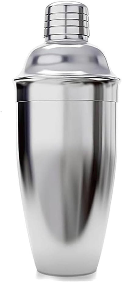 Cocktail Shaker Set van RVS voor Feestjes, Thuisgebruik en Professionele Bartenders, 750 ml, 6 cm x 24 cm