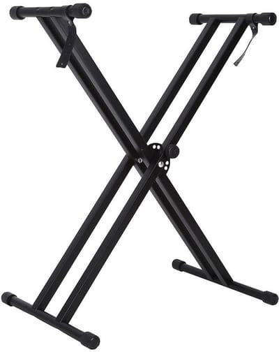 Dailygoods- Keyboardstand Verstelbare Hoogte - Toetsenbord Houder - Draagbaar - Antislip - Stevige Constructie - Geschikt voor de meeste keyboards - Toetsenbordhouder