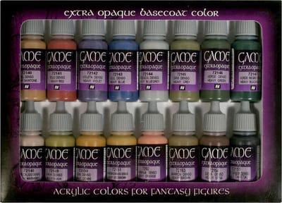 Vallejo Hobbyverf Acrylverf - 72290 Extra Opaque Colors - Game Color - Acryl Set Verf set - 16x 17 ml