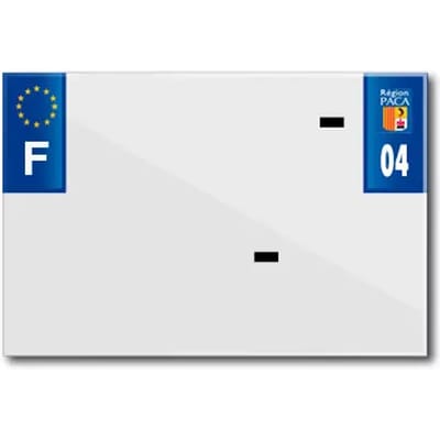 PVC nummerplaatstrip met bedrijfsnaam Top Plaq 04