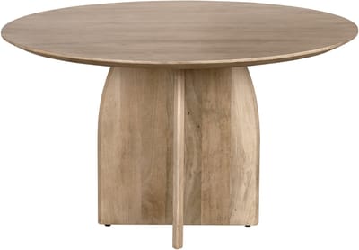 Lewis & Loft Eettafel Lupe - Rond ⌀130 - FSC®-gecertificeerd mangohout - Naturel