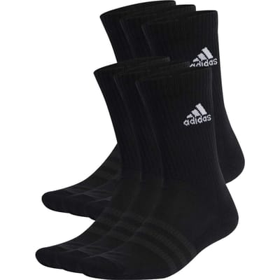 Adidas Performance Cushioned Sportswear Crew Socks 6 Pairs Maat: XL | Sokken Outlet | Unisex | Zwart