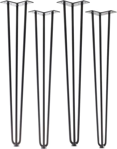 4 stuks Hairpin Tafelpoten Zwart - 710 mm Hoogte - Stijlvol en Functioneel