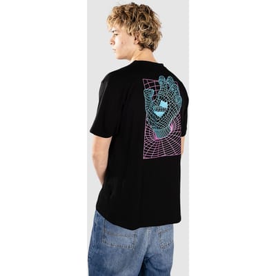 Santa Cruz Vortex Hand T-Shirt zwart