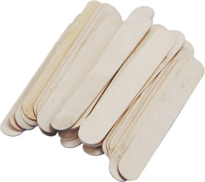 Rayher hobby beige ijsstokjes knutselhoutjes - 108x - 15 x 2 cm - knutselstokjes - houtjes