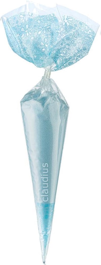 Scrubzout Opium - 300 gram in puntzak blauw - set van 6 stuks - Hydraterende Lichaamsscrub