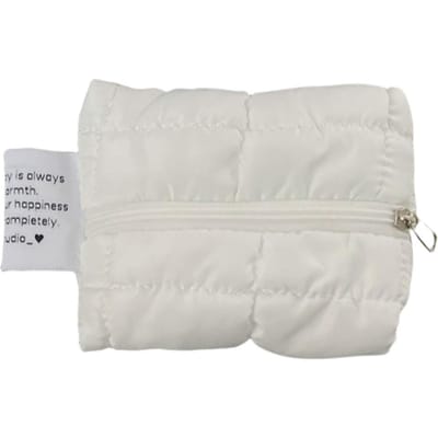 Portefeuille pour femmes INS Mignon Mini Petit Portefeuille Multifonctionnel Sac à maquillage Rouge à lèvres Nuage Blanc Porte-monnaie Sac de rangement portable Étui à clés blanc