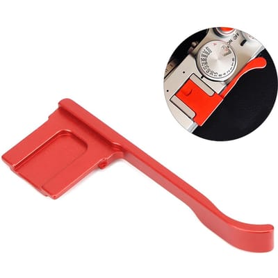 Poignée de pouce rouge en alliage d'aluminium GR3 pour appareil photo Ricoh GRIII red