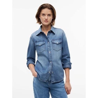 Overhemd Tommy Jeans Wmn Regular Shirt Ex