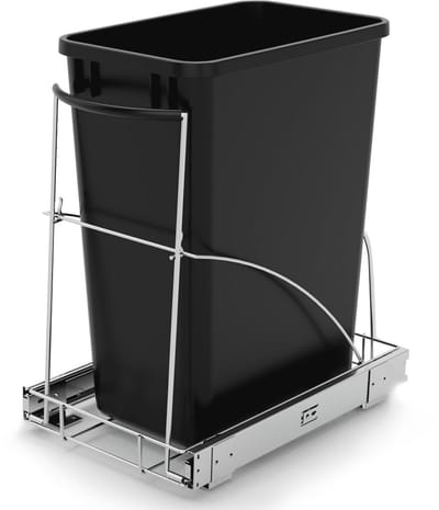 Onderkast Trek Prullenbak voor Keuken - Schuif Afvaloplossing voor Kasten met 13 Inch B X 18 Inch D
